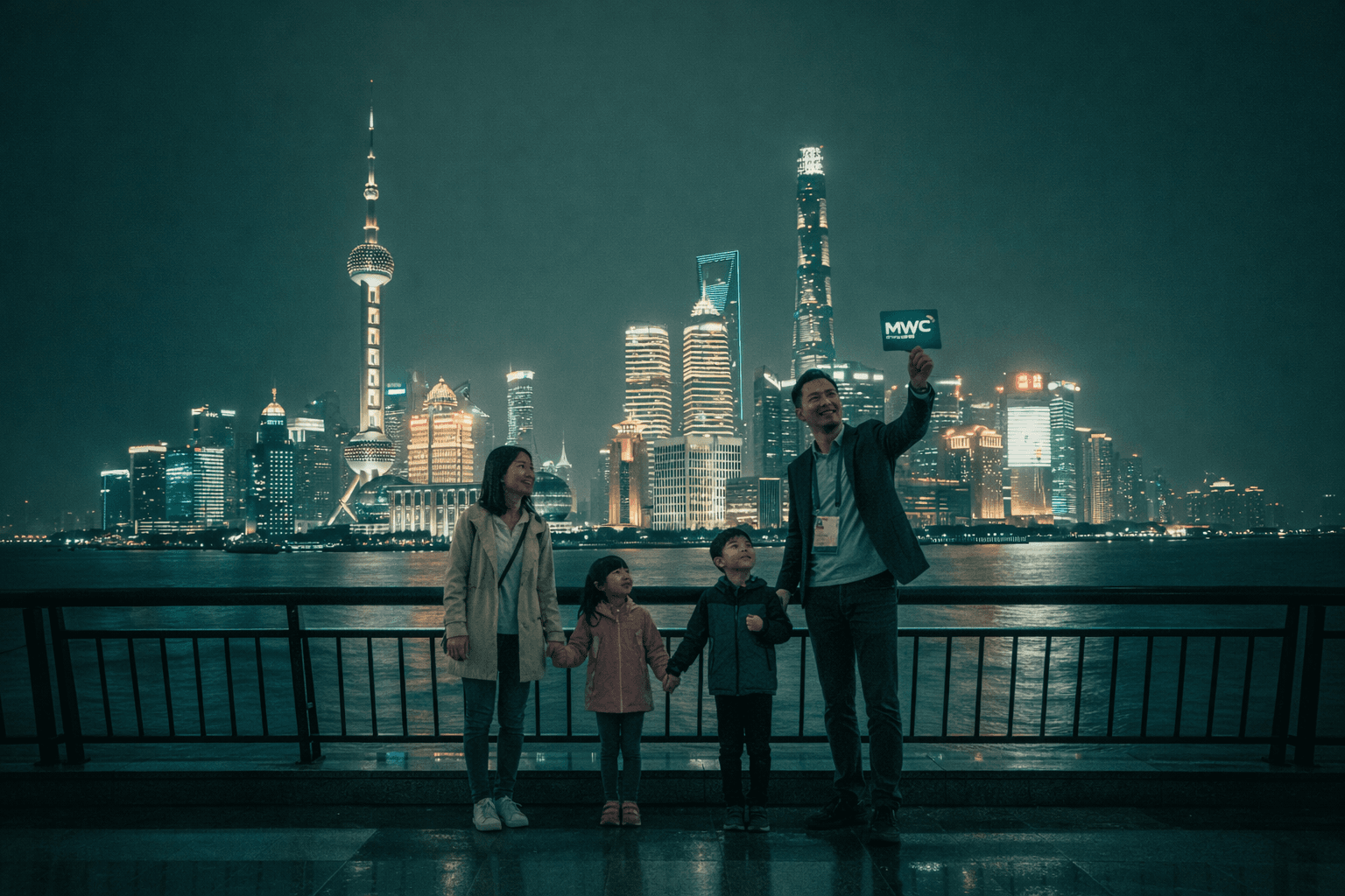 Illustration Bleisure: Séjour professionnel à Shanghai en famille : MWC Shanghai 2026 + bleisure (cas pratique)